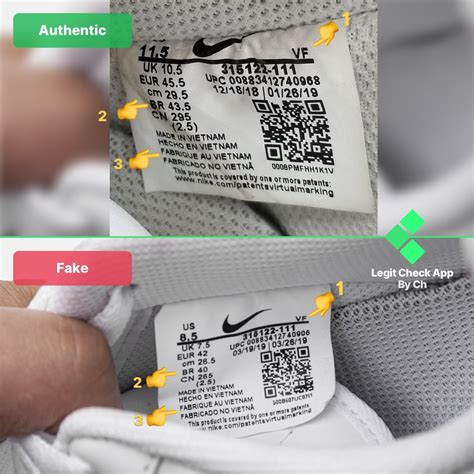 how can you tell its a fake nike|check nike authenticity.